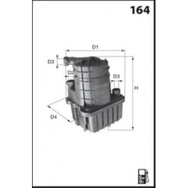 Filtre à Carburant Pour Renault Clio III Modus 164000890R 8200294143 8200447197