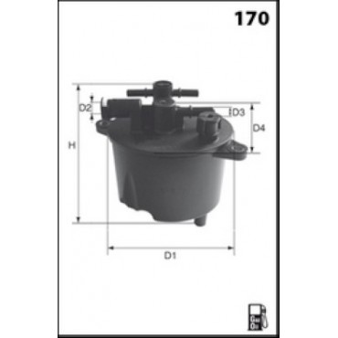 Filtre à Carburant Pour Peugeot Fiat Ford Citroën 1611659080 9656937180 190183