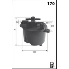 Filtre à Carburant Pour Peugeot 4007 Citroën Mitsubishi 9800032780 1770A252