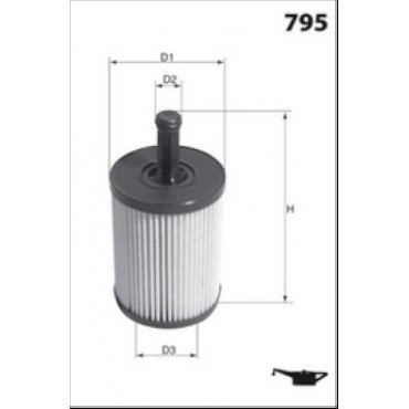 Filtre à Huile Pour Peugeot 106 206 306 307 Partner Citroën Berlingo C2 C3 DS3