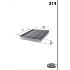 Filtre à Air Pour Renault Opel Nissan Vauxhall 7701044595 4416392 1654600Q2F