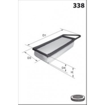 Filtre à Air Pour Peugeot 107 206 307 1007 Bipper Ford Citroën C1 C2 C3 Nemo