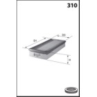 Filtre à Air Pour Peugeot 307 Citroën C4 1444FH 1444VW 1444W2 E147177