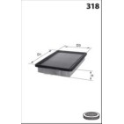 Filtre à Air Pour Peugeot Fiat Fiorino Citroën 1444SC 51785947 1444SE 1444XC