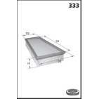 Filtre à Air Pour Renault Grand Scénic III Megane CC 165463884R 7701071367