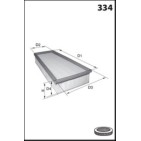 Filtre à Air Pour Renault Mercedes-Benz Nissan 8660003098 4150940304 1654600Q4D