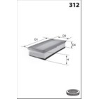 Filtre à Air Pour Renault Lodgy Logan II Sandero Thalia Dacia Dokker Lodgy