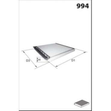 Filtre Habitacle Pour Peugeot Partner Citroën Berlingo Xantia Xsara ZX
