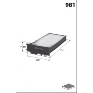 Filtre Habitacle Pour Renault Dacia Nissan 272772835R 27891AX01A 272775374R