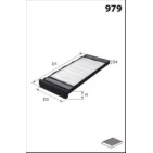 Filtre Habitacle Pour Peugeot Toyota Citroën 6447TT 885080H010 6447TV 6479A5