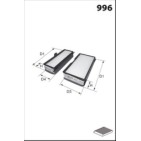Filtre Habitacle Pour Peugeot Fiat Citroën Lancia 6441EL 1475478080 6441EN