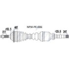 Cardan Arbre De Transmission Droit Pour 206 1.9 D - À Partir De 2001 32730n
