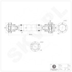 Arbre de Transmission Longitudinal Pour Suzuki Grand Vitara II 2710167J01