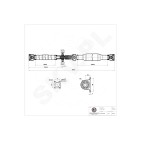 Arbre de Transmission Longitudinal Pour VW Crafter 30-35 Mercedes-Benz Sprinter