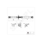 Arbre de Transmission Longitudinal Pour VW Crafter 30-35 30-50 Mercedes-Benz
