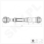 Arbre de Transmission Longitudinal Pour VW Touareg Porsche Cayenne