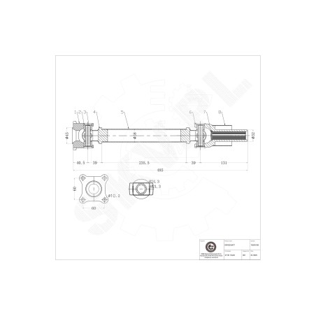 Arbre de Transmission Longitudinal Pour Suzuki 2710176J02