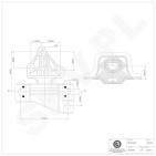 Support Moteur Droit Pour Fiat 1343241080, 1358087080, 1363376080, 71753299