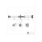 Cardan Arbre de Transmission Arrière Pour BMW Série 1 E81 E82 E87 26107526116