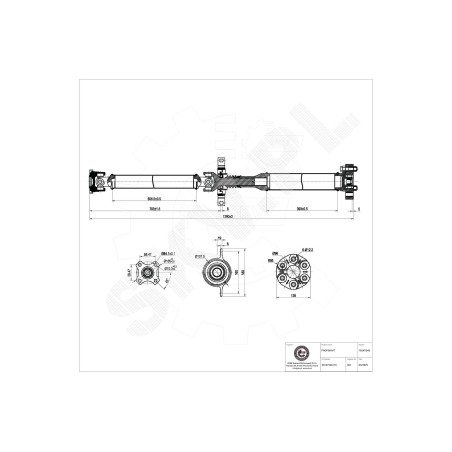 Cardan Arbre de Transmission Arrière Pour BMW Série 1 E81 E82 E87 26107526116