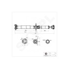 Cardan Arbre de Transmission Arrière Pour BMW Série 5 E60 E61 26107588577
