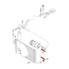 Tuyau de Clim Pour VW Bora Audi Seat Skoda 1J0820721AC, 1J0820721K, 1J0820721BJ