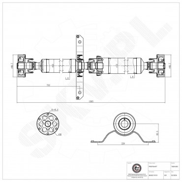 Cardan Arbre de Transmission Pour Audi A4 Avant Décapotable 8E0521101D