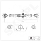 Cardan Arbre de Transmission Pour Opel Chevrolet Vauxhall 0446077 22788958