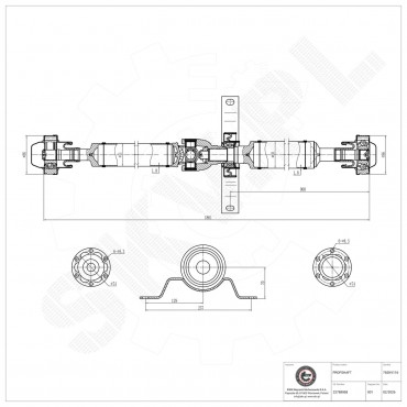 Cardan Arbre de Transmission Pour Opel Chevrolet Vauxhall 0446077 22788958
