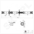 Cardan Arbre de Transmission Arrière Pour VW Camion Plate-Forme/Châssis