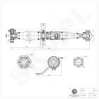 Cardan Arbre de Transmission Arrière Pour Dodge Journey 5157005AD 5157005AE