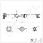 Cardan Arbre de Transmission Arrière Pour Hyundai ix35 493002S000