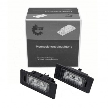 2 Feux de Plaque Immatriculation Pour Audi A1 A5 Décapotable A6 A7 Q3 Q5 Q7 TT