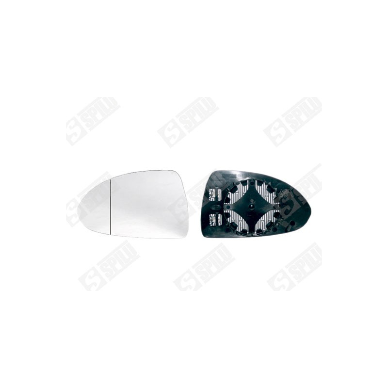 Verre de Rétroviseur Gauche Pour Opel Corsa D Camionnette - 3/5 Portes 13187623