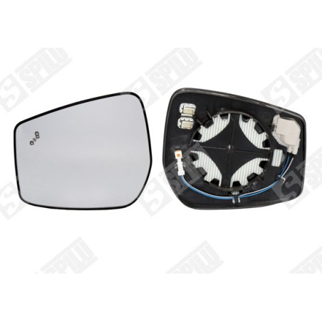 Verre de Rétroviseur Gauche Pour Nissan Note 963663VF0C