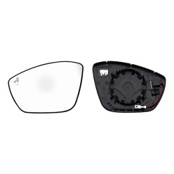Verre de Rétroviseur Gauche Pour Peugeot Opel Citroën C3 III Lancia 1618096180