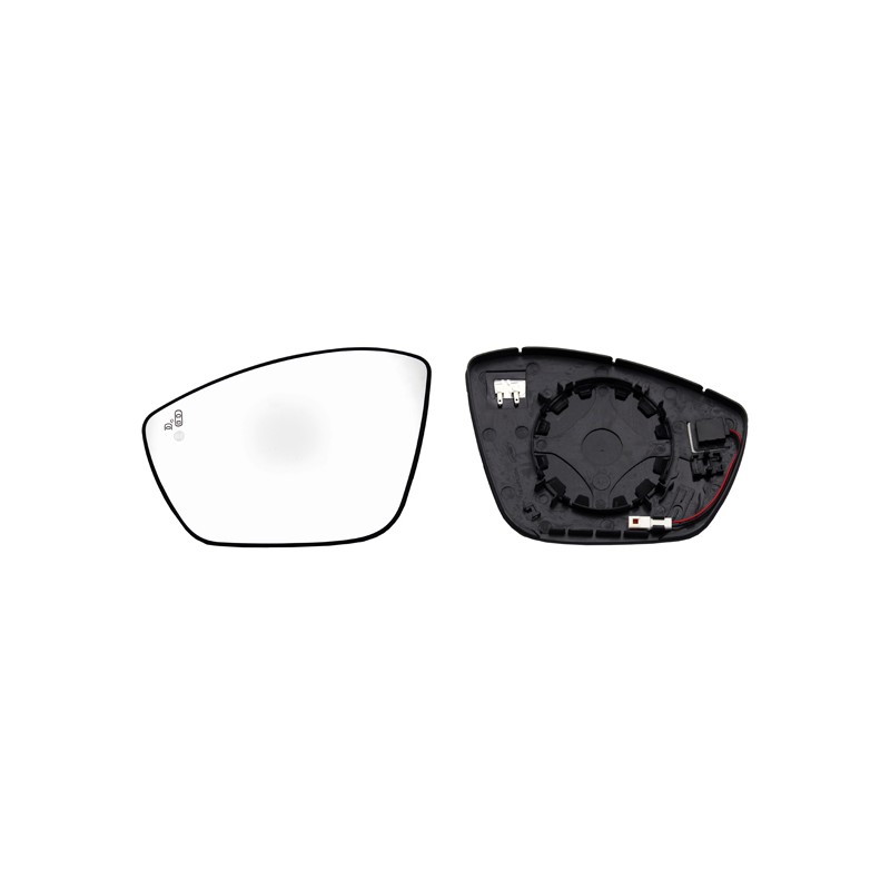 Verre de Rétroviseur Gauche Pour Peugeot Opel Citroën C3 III Lancia 1618096180