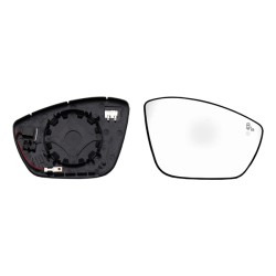 Verre de Rétroviseur Droit Pour Peugeot Opel Citroën C3 III Lancia 1618096080