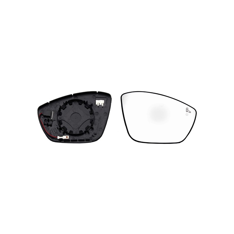 Verre de Rétroviseur Droit Pour Peugeot Opel Citroën C3 III Lancia 1618096080