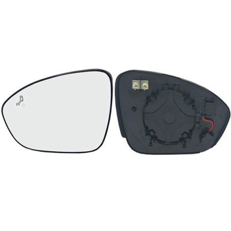 Verre de Rétroviseur Gauche Pour Dacia Jogger Logan III Sandero
