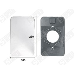 Verre de Rétroviseur Pour IVECO EUROCARGO I-III EUROSTAR EUROTECH MH 42558713