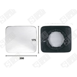 Verre de Rétroviseur Pour IVECO EUROCARGO I-III EUROSTAR EUROTECH MH 42548403