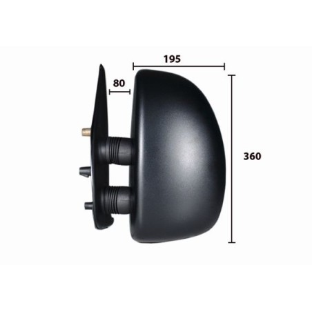 Rétroviseur Gauche Pour Peugeot Fiat Citroën 8153CL 0735326499 8149J2