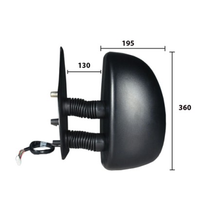 Rétroviseur Gauche Pour Peugeot Fiat Citroën 0735318854 8149K0