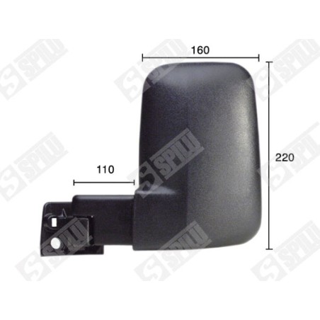 Rétroviseur Gauche Pour Ford Transit Autobus/Autocar Camionnette 6831697