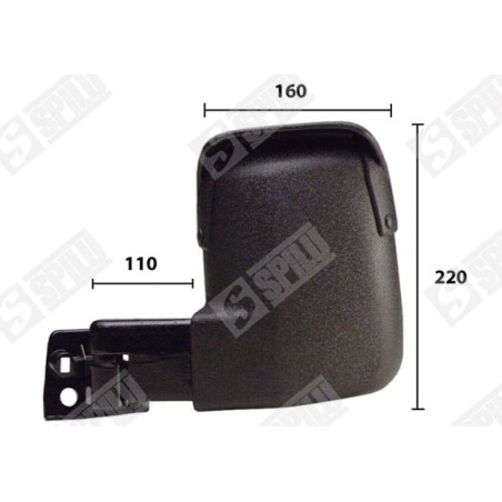 Rétroviseur Gauche Pour Ford Transit Autobus/Autocar Camionnette 6831697