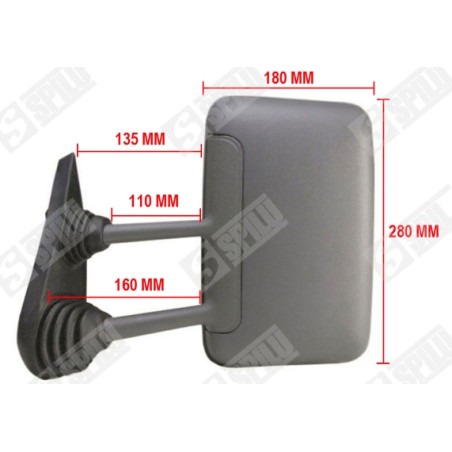 Rétroviseur Gauche Pour Iveco Daily II Autobus/Autocar Camionnette 93936850