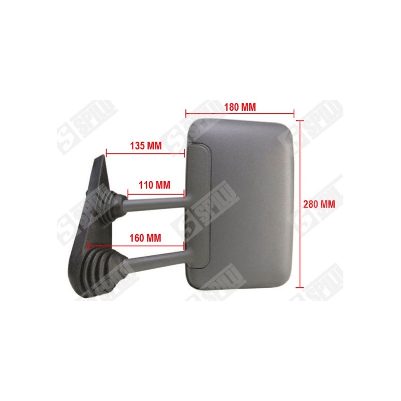Rétroviseur Gauche Pour Iveco Daily II Autobus/Autocar Camionnette 93936850