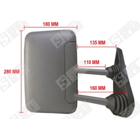 Rétroviseur Droit Pour Iveco Daily II Autobus/Autocar Camionnette 93936851
