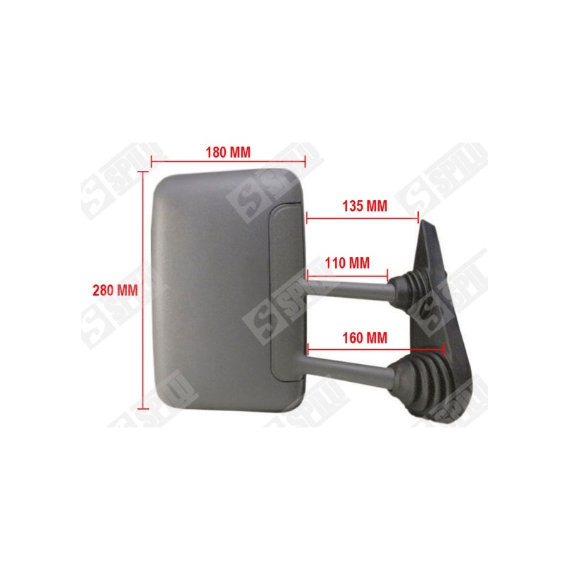 Rétroviseur Droit Pour Iveco Daily II Autobus/Autocar Camionnette 93936851